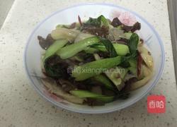 木耳蘑菇炒青蔬的做法图解8