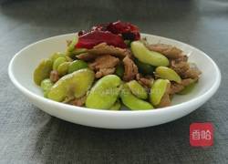鲜蚕豆小炒肉的做法图解9