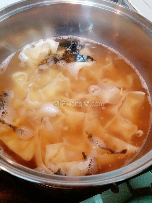 水开放入云吞
