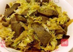白菜炒猪肝的做法图解10