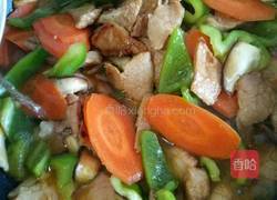 瘦肉炒杂蔬的做法图解3