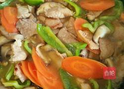 瘦肉炒杂蔬的做法图解4