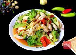 西蓝花炒鱿鱼的做法图解19