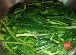 姜汁菠菜的做法图解3