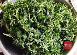 粉蒸清香白蒿的做法图解4