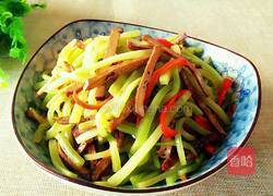 莴笋炒茶干的做法图解9