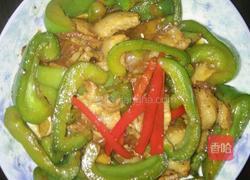 灯笼椒炒五花肉的做法图解7