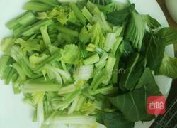 青菜瘦肉炒香干的做法图解3