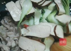 青菜瘦肉炒香干的做法图解6