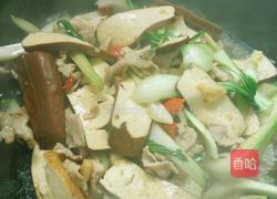 青菜瘦肉炒香干的做法图解9