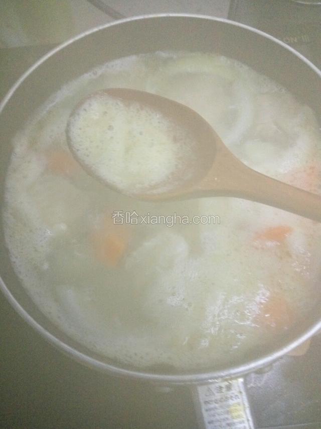 捞去浮沫