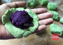 “另类”的紫薯青团，比豆沙青团更软糯，还不用放糖哟的做法图解5