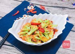 豆瓣酱干锅花菜的做法图解3