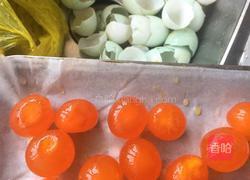 蛋黄肉松青团的做法图解1