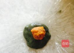 蛋黄肉松青团的做法图解6
