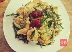 野韭菜炒鸡蛋的做法图解8