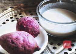 一口软糯 紫薯糯米糍的做法图解5