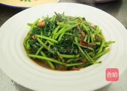 茼蒿炒肉丝的做法图解7