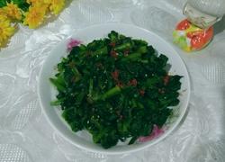 辣椒油拌菠菜