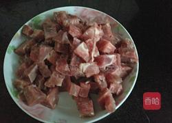 花生牛肉焖香菜的做法图解2