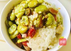 青蚕豆焖糯米饭的做法图解12
