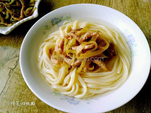 榨菜肉丝面
