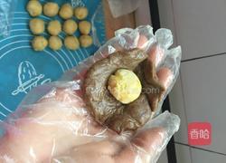 植物油版蛋黄酥的做法图解14