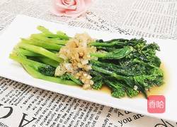 蒜末蚝油菜苔的做法图解6