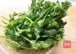 蒜末蚝油菜苔的做法图解1