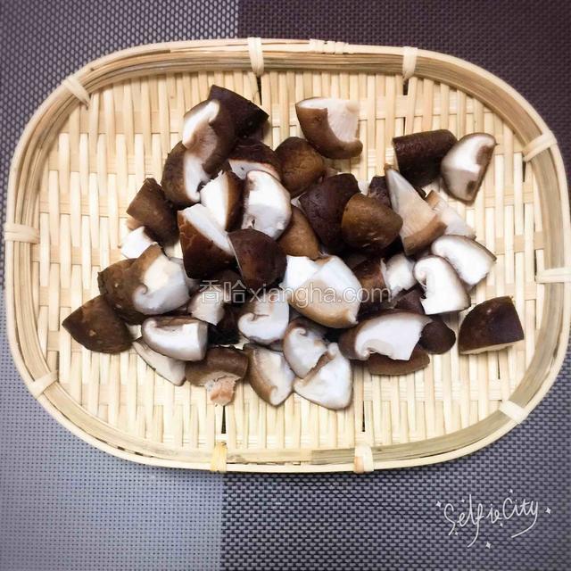 蘑菇切十字丁块