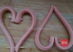 火腿爱心煎蛋的做法图解3