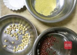 红豆小米豆浆的做法图解1
