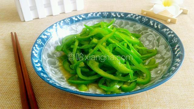 炒好的青椒丝