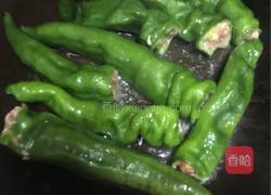 油爆辣椒塞肉的做法图解4