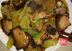 腊肉炒莴笋的做法图解14