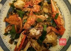 爆炒红膏蟹的做法图解6