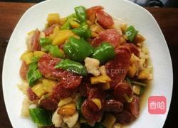 萝卜干炒腊肠的做法图解12