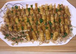 豆皮卷金针菇