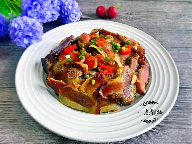 干豆角蒸腊肉