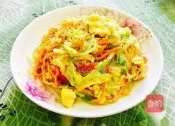 青笋胡萝卜丝鸡蛋的做法图解7