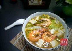 娃娃菜海鲜豆腐汤的做法图解9