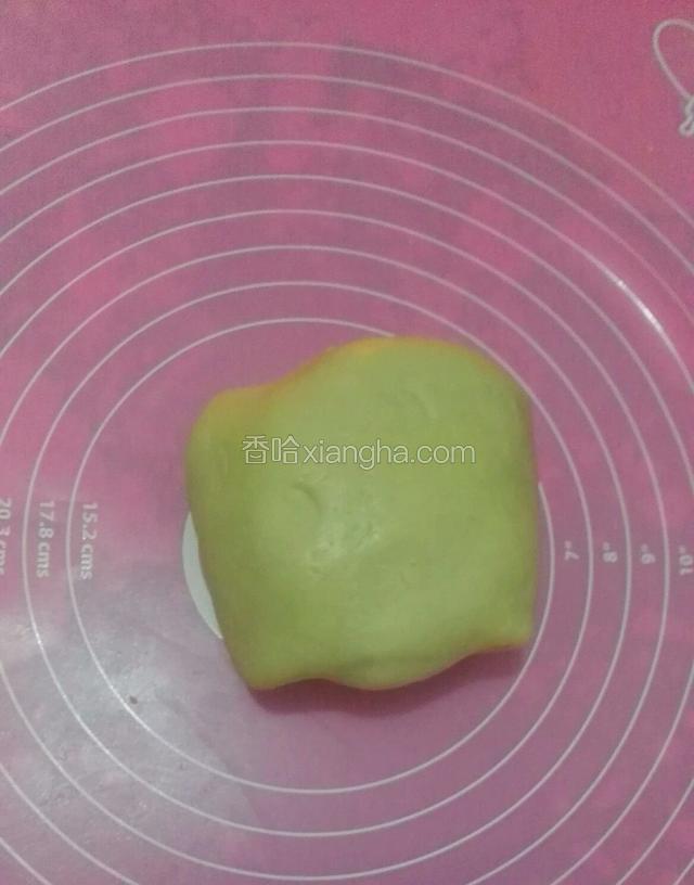 水油皮把抹茶酥包在里面