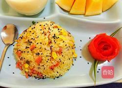 玫瑰蛋炒饭的做法图解6