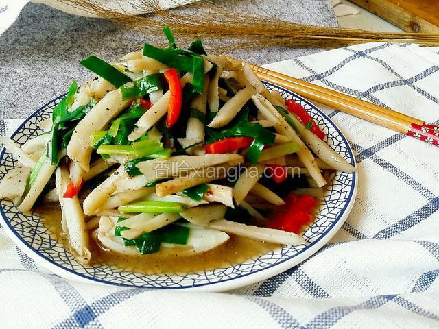 韭菜炒莲菜