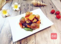 香菇辣椒烧丸子的做法图解12