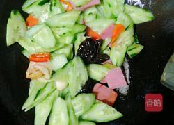 火腿鸡蛋炒青瓜的做法图解7