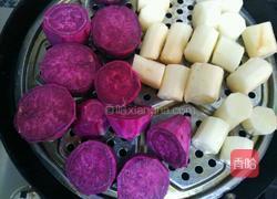 紫薯山药桂花糕的做法图解2