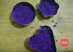 紫薯山药桂花糕的做法图解5