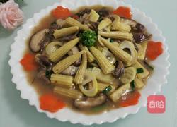 小玉米炒鸭肫的做法图解10