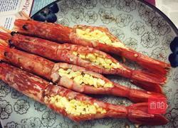 蒜泥芝士烤虾的做法图解3